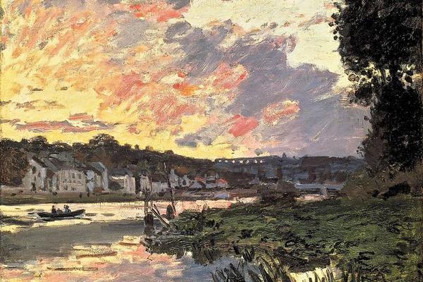 The Seine at Bougival in the Evening, 1870