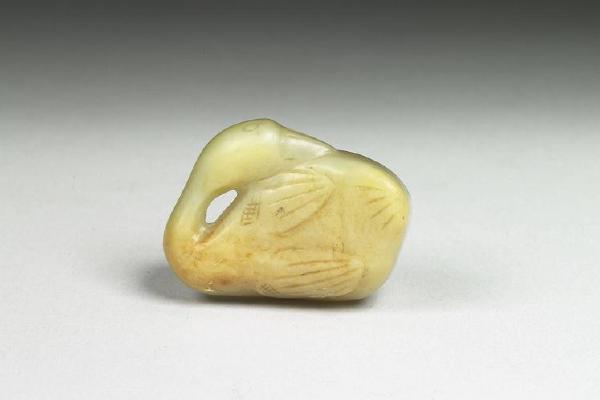 南宋  西元1127-1279年  青白玉鹅形珮