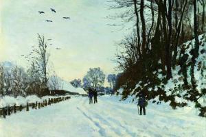 The Road to the Farm Saint-Simeon in Winter, 1867