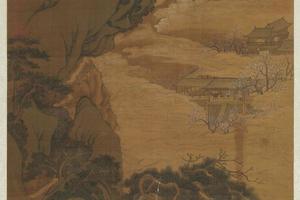 清吴历梅花山馆轴