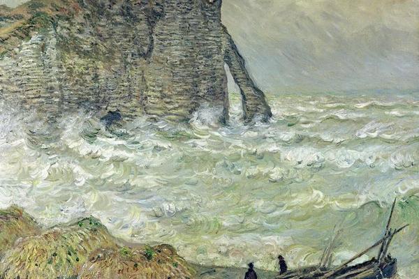 étretat, Rough Sea, 1883