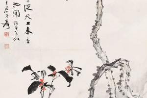 月桂飘香立轴