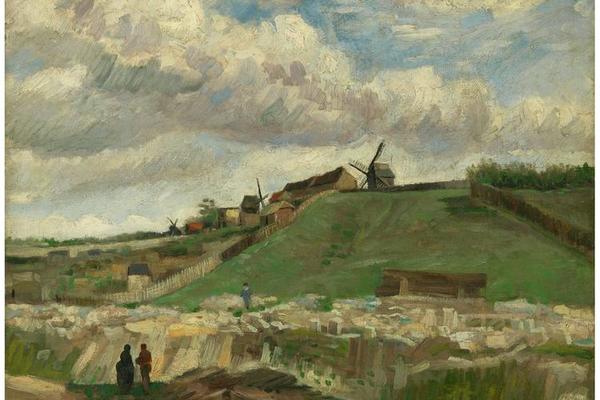 The hill of Montmartre with stone quarry (June 1886 - July 1886)