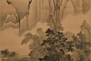 仿古四季山水图-仿夏禹玉渔庄