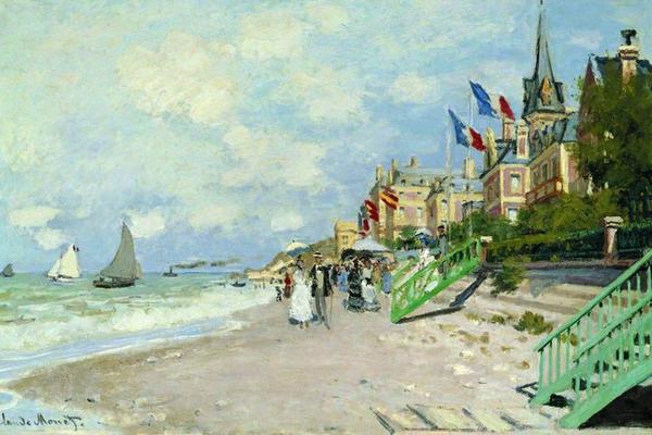 The Sandbeach at Trouville, 1870