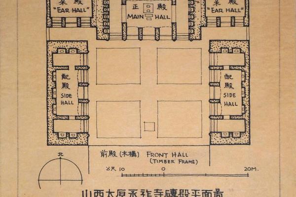 山西太原永祚寺砖殿平面图