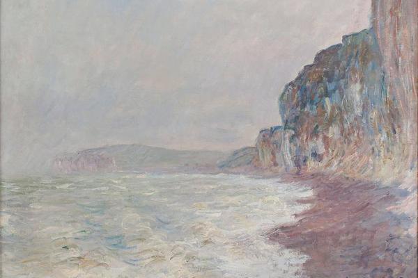 Falaises, temps gris, 1882-1886