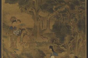 元人画麻姑献寿轴