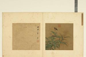 宋元集绘册　宋李迪秋卉草虫