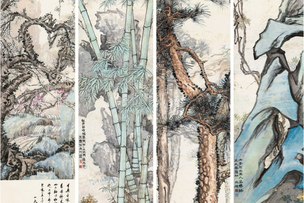 松竹梅藤 四屏