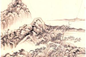 仿倪云林幽涧寒松