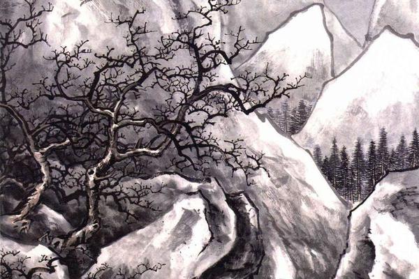 雪景山水
