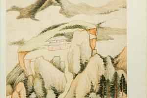 仿古山水册页
