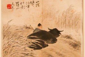 棕荫纳凉 塘畔书声