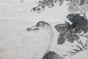芙蓉立鸭图