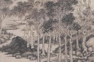 曲港归舟图轴