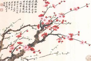 浅绿轻红雅淡妆
