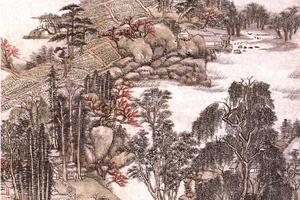 仿赵大年江乡春晓图轴