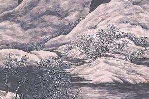 雪后轻桡入翠微