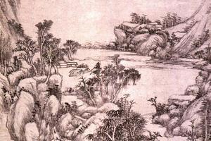 仿大痴富春大岭图轴