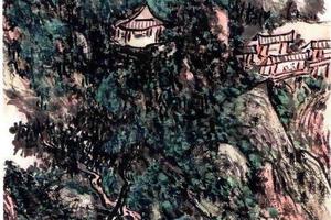 山桥访友图