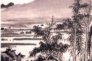 树汀春涨图