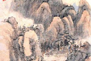 秋山花溪图
