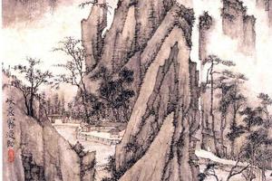 峡边雾动图