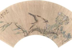 花鸟图扇页