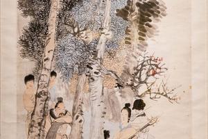 东山丝竹图