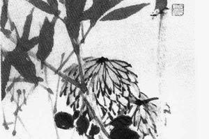翠竹黄花图轴