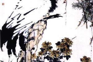 松鹤延年图轴