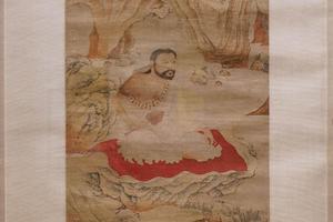 坐佛图轴