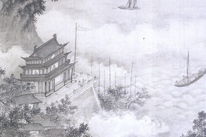 黄鹤烟波图轴