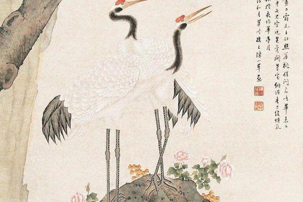 仙鹤寿桃