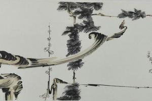 松梅为邻，交情淡淡。