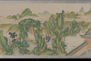 全本《红楼梦》图·第十七回·贾政游大观园图景一