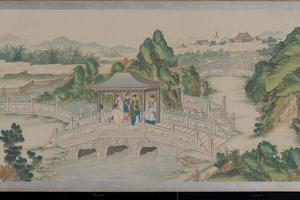 全本《红楼梦》图·第十七回·贾政游大观园图景三