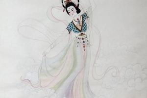 《杨玉环演出霓裳羽衣舞图》