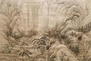 仿江贯道雪溪图