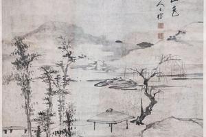 林亭山色图