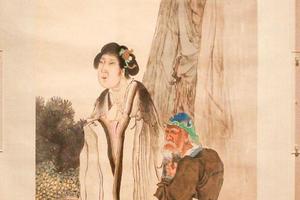 摹陈老莲人物