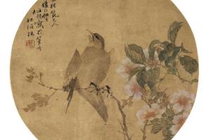 春花啼鸟镜心