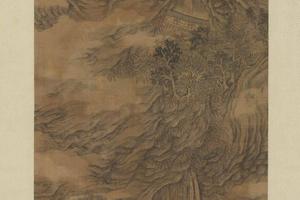 画山水轴