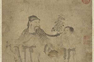 采菊图轴