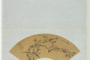 人画扇册　明墨竹-画集