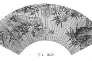 石笋月季图