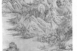 三峰春色图