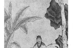 桐荫鼓琴图