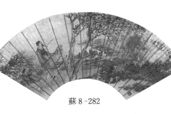 枫林载菊图